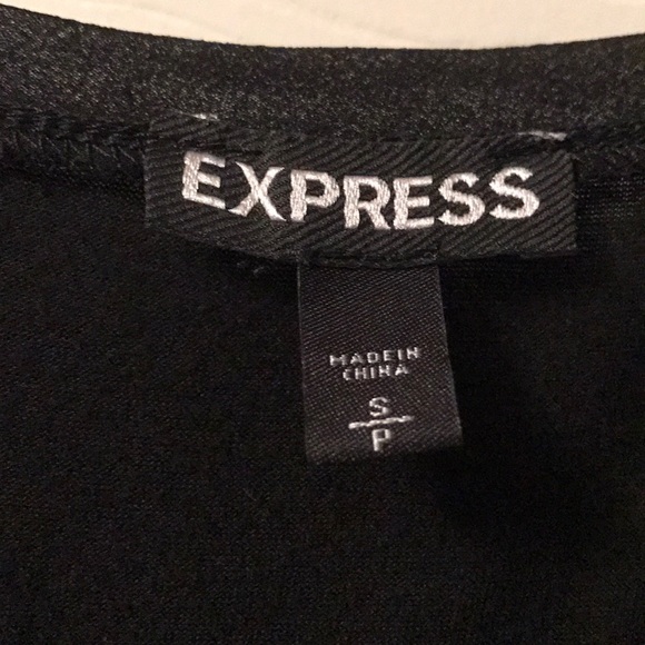 Express Black Sequin Top - Picture 4 of 4